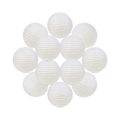 Lot de 12 Boules Japonaises Rose Gold Pois 30 cm