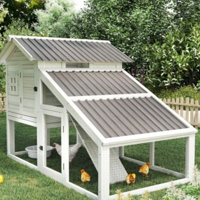 Lot de 12 panneaux - dim. 129L x 45l cm - tôle acier ondulé gris clair