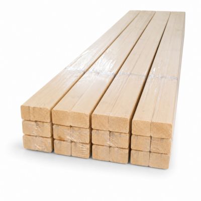 Lot de 18 tasseaux en bois de sapin 59x45x2400 mm