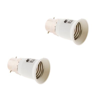 Lot de 2 adaptateurs de douille B22/E27 - Zenitech