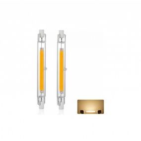 Lot de 2 Ampoule LED R7S 118mm 20W Dimmable, Blanc Chaud 3000K 3000LM, Linéaire Remplacer Lampe Halogène J118 300W