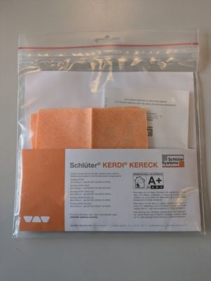 Lot de 2 angles rentrants 90 préformés étanches KERDI-KERECK FI