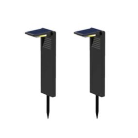 Lot de 2 balises solaires OSTRY Noir Plastique 150LM