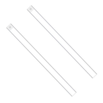 Lot de 2  Barre LED Ultra slim à détection de mouvement 190 lumen 60 cm