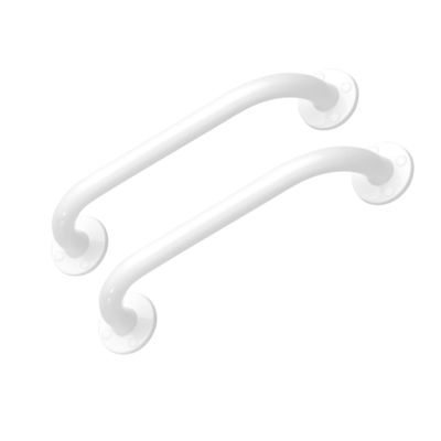 Lot de 2 barres de maintien droite PMR PELLET Essentiel acier époxy 30 cm blanc
