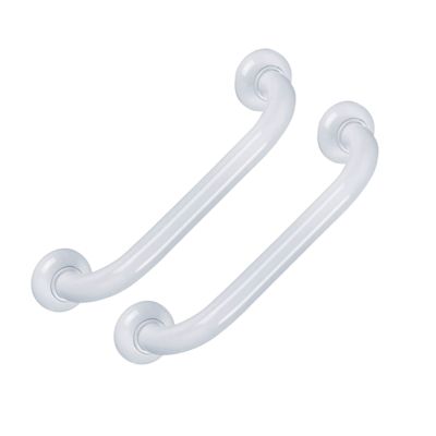 Lot de 2 barres droite PMR PELLET Essentiel confort 30 cm aluminium époxy blanc