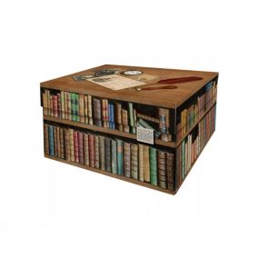 Lot de 2 boites de rangement Books 33x24x17cm en Carton - Dutch Design Brand