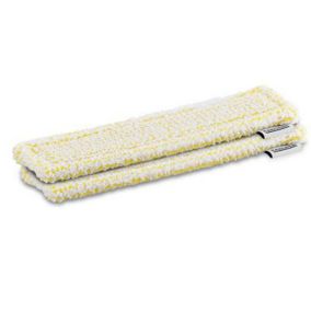 Lot de 2 bonnettes microfibres jaunes pour nettoyeur de vitres Karcher WV