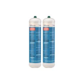 Lot de 2 Bouteilles Oxygène Jetable 110 bar Connexion M10 Soudure bi-gaz 110 Litres KEMPER