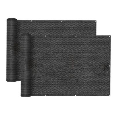 Lot de 2 Brise-vue clôture de jardin et balcon, couverture de protection contre le vent et le soleil -Longueur 500 xHauteur 150cm