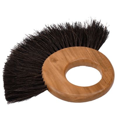 Lot de 2 brosses rondes en bois de teck et fibre de coco - LOFI 02