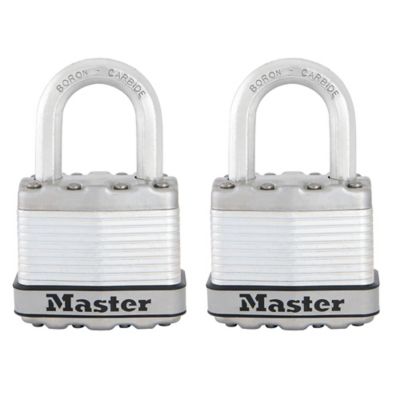 MASTER LOCK Cadenas Haute Securite [A Cle] [Acier Inoxydable