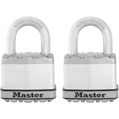 Lot De 2 Cadenas Master Lock 120EURT - Laiton, 20mm - Pour Valises, Casiers, Sacs