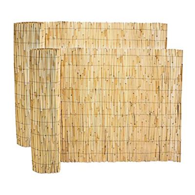 Lot de 2 canisse en bambou, clôture de jardin, brise vue, couverture de protection contre le vent et le soleil - P 100 x L 500 cm
