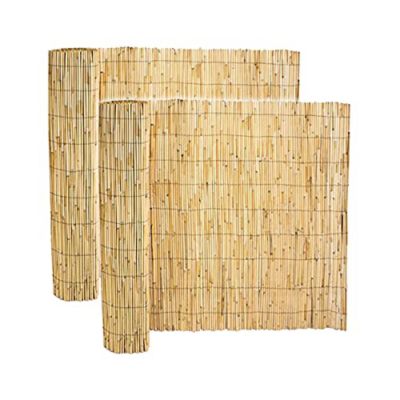 Lot de 2 canisse en bambou, clôture de jardin, brise vue, couverture de protection contre le vent et le soleil - P 120 x  L 500 cm