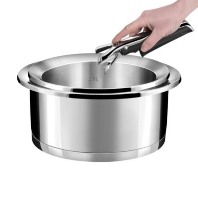 Lot de 2 casseroles 16/20cm avec poignée amovible Inox - Ycône par Cuisinox