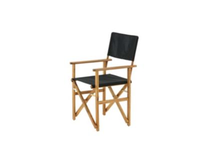 Lot de 2 chaise venture home H. 90 cm non pliable en bois interieur marron