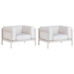 Lot de 2 chaises Beige clair FERRETTI