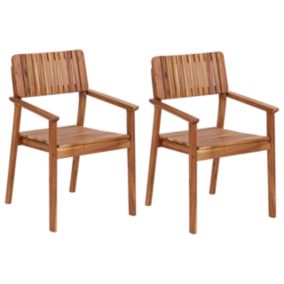 Lot de 2 chaises Bois Bois clair AGELLO