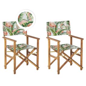 Lot de 2 chaises Bois Rose CINE