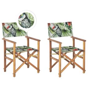 Lot de 2 chaises Bois Vert CINE