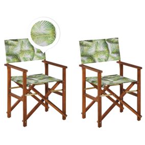 Lot de 2 chaises Bois Vert clair CINE