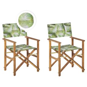 Lot de 2 chaises Bois Vert clair CINE