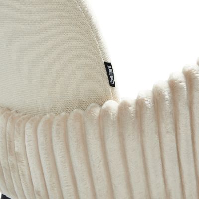 Lot de 2 chaises de bar AMITY Tissu Beige
