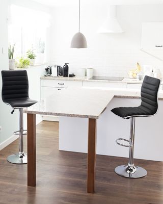 Lot de 2 chaises de bar LUCERNE Noir