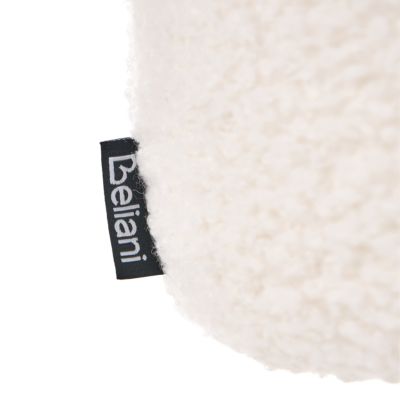 Lot de 2 chaises de bar SANILAC Bouclé Blanc cassé