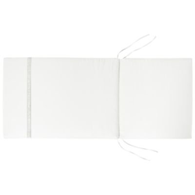 Lot de 2 chaises de jardin avec coussins JAVA PREMIUM Acacia Blanc cassé