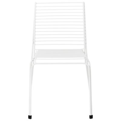 Lot de 2 chaises de jardin CHIEVE Métal Blanc