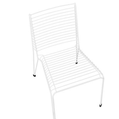 Lot de 2 chaises de jardin CHIEVE Métal Blanc
