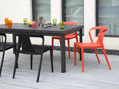 Lot de 2 chaises de jardin - Orange - VOLTERRA de MYLIA