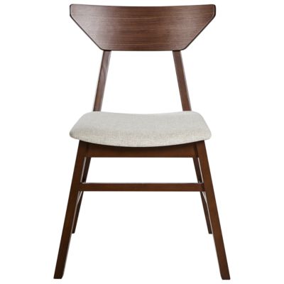 Lot de 2 chaises de salle à manger HOPKINS Bois Marron foncé