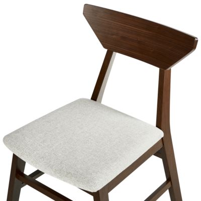 Lot de 2 chaises de salle à manger HOPKINS Bois Marron foncé