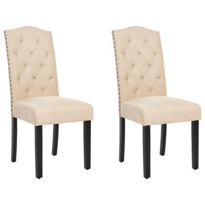 Lot de 2 chaises de salle à manger SHIRLEY Beige