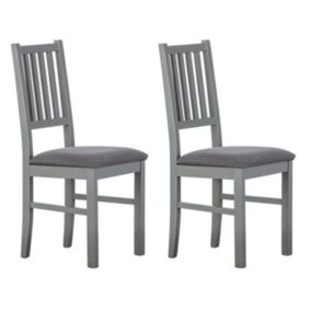 Lot de 2 Chaises Deisgn "Zerno" 95cm Gris