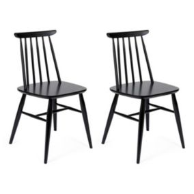 Lot de 2 Chaises Design "Aino" 81cm Noir