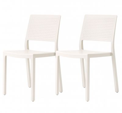 Lot de 2 chaises design EMI pour intérieur ou extérieur - Scab