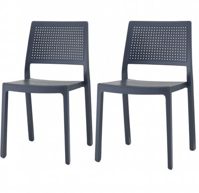 Lot de 2 chaises design EMI pour intérieur ou extérieur - Scab
