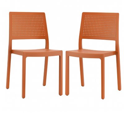 Lot de 2 chaises design EMI pour intérieur ou extérieur - Scab