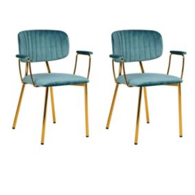 Lot de 2 Chaises Design "Kian" 80cm Menthe