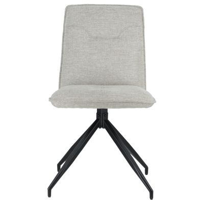 Lot de 2 chaises en tissu beige AREN - HAPPY GARDEN
