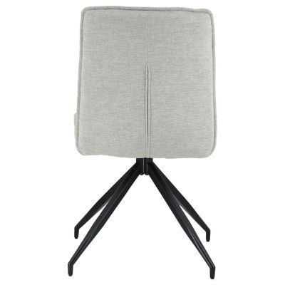 Lot de 2 chaises en tissu beige AREN - HAPPY GARDEN