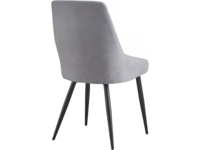 Lot de 2 Chaises en tissu "Lyne"  Gris