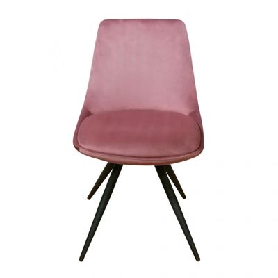 Lot de 2 chaises en velours rose - LOUNA