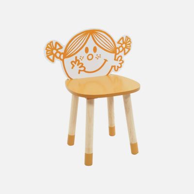 Lot de 2 chaises enfant collection Monsieur/Madame - Madame Bonheur Audrey. orange