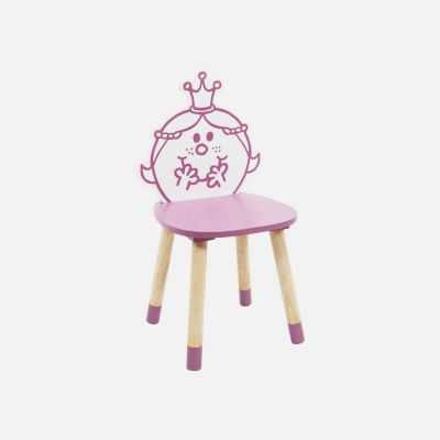 Lot de 2 chaises enfant collection Monsieur/Madame - Madame Princesse. rose