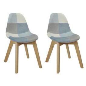 Lot de 2 Chaises Enfant "Léonie" 57cm Bleu